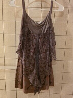 LANGUAGE Boho Layered Sleeveless Tunic